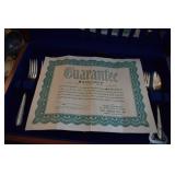 WH Rogers Silverware Certificate