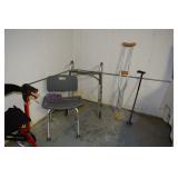 Bath Seat, Walker, Cane, & Crutches