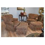 swivel chairs/ottomans