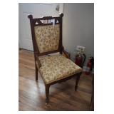 side chair/floral
