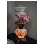 vase w/glass shade