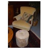chair,ottoman & pillow