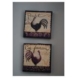 roosters wall art