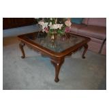 Coffee table, glass top