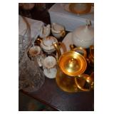 Teapot with cream and sugar containers