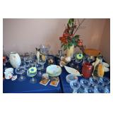 Glassware, decorative items