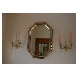 Mirror, candleholder sconces