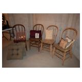 side chairs w/ pillows