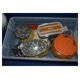 vintage brushes mirror