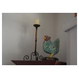 rooster candleholder
