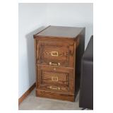 wood filing cabinet