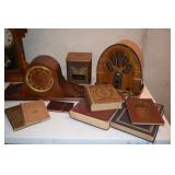 vintage clocks radios books