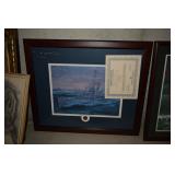 "Destroyer Escorts made the Diffence by John Charles Roach w/ authenticity certificate