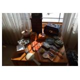 vintage mirrors combs brushes