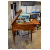 Sewing Machine & Cabinet