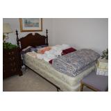 Ethan Allen headboard,dresser,linens