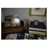 Record albums, books