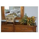 Dresser, mirror, home decor