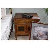 Side table, artwork