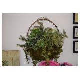 Artificial plant & wall hanger
