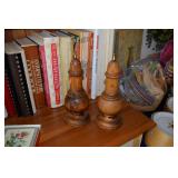 Cookbooks & wooden salt n pepper shakers