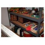 Tools, buckets, water cans