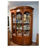 Henredon china cabinet with Waterford