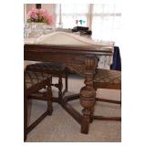 Wood Dining Table-4 Chairs