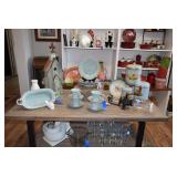 Various dishes, glassware and serving pieces