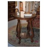 Accent table, lamp