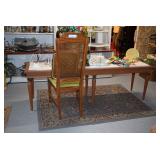 Table, chair, home decor items