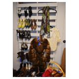Shoes, fur coat