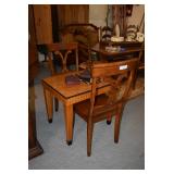 Small table, two chairs