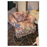 Floral easy chair