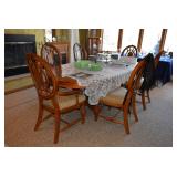 Dining table and chairs