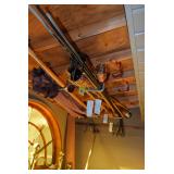 Patio Umbrella, tiki torches