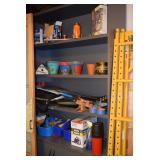 Plant containers, plastic totes, misc. items