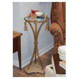 Brass and Glass Side Table