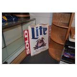 Miller Lite Sign & Corner Shelf Unit
