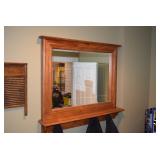 Mirror w/Coat Hooks