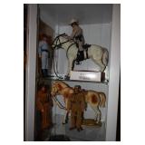 Roy Rogers & Trigger & Tonto & Horse Figurines