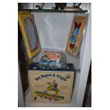 Roy Rogers & Trigger Wind-up Tin Toy, Pinball Game & Flashlight