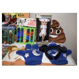 Betty Boop Collectible Doll & Pillows & Mini Football Helmets & Mini Baseball Hats
