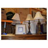 Lamps, Art & Candlesticks