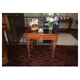 Side Table w Home Decorations