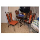 Glass Round Table & 4 Chairs