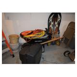 Extension Cords, Folding Chairs, Pots, & Garage Items