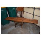 Wooden Display with Hooks