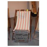 Folding Chairs & Metal Art