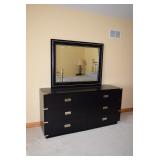 Lexington Black Dresser W/Mirror